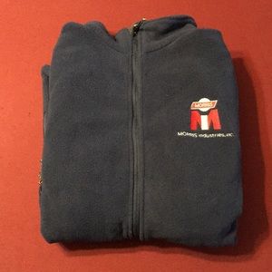 Port Authority Fleece Zip Up Jacket XL Navy Blue